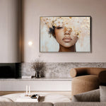 Portrait 188 Canvas Art 18" x 24" / 45 x 60 cm / Black