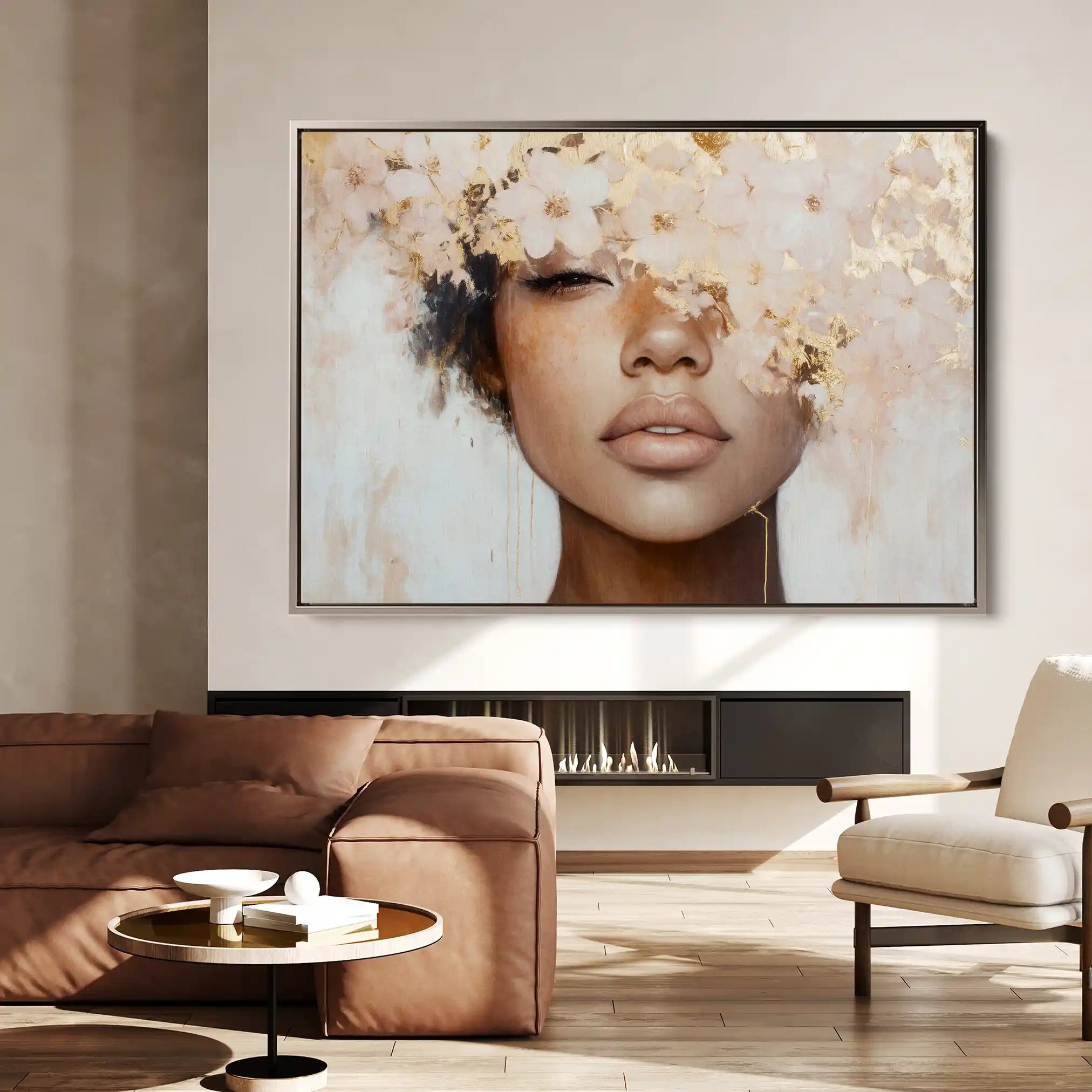 Portrait 188 Canvas Art 60 x 40 cm / Black