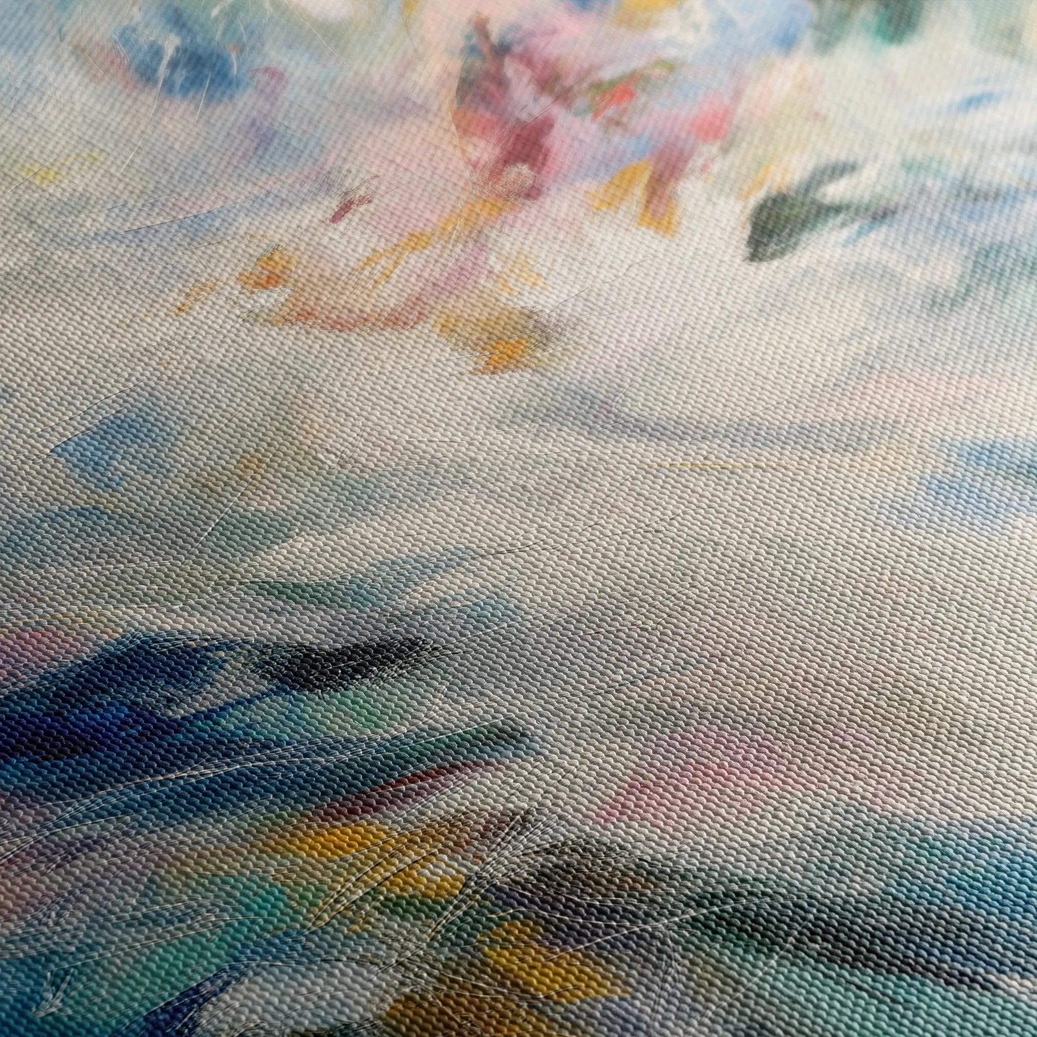 Abstract 1880 Canvas Art 18" x 24" / 45 x 60 cm / Black