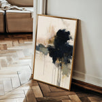 Abstract 1882 Canvas Art 18" x 24" / 45 x 60 cm / Black
