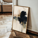 Abstract 1882 Canvas Art 18" x 24" / 45 x 60 cm / Black