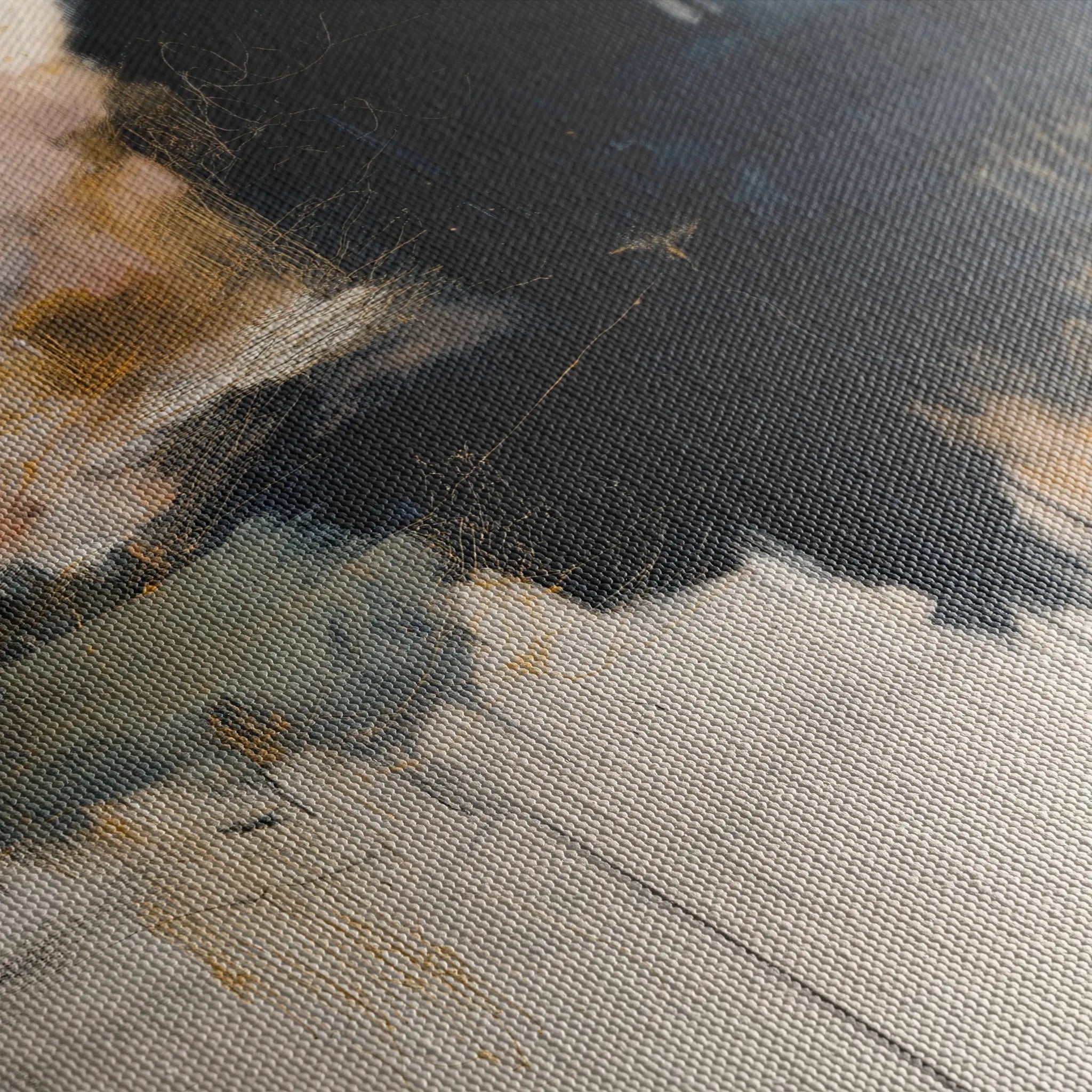 Abstract 1882 Canvas Art 18" x 24" / 45 x 60 cm / Black