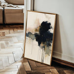Abstract 1882 Canvas Art 60 x 40 cm / Black