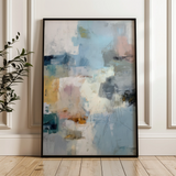 Abstract 1883 Canvas Art 18" x 24" / 45 x 60 cm / Black
