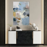 Abstract 1883 Canvas Art 18" x 24" / 45 x 60 cm / Black