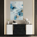 Abstract 1884 Canvas Art 18" x 24" / 45 x 60 cm / Black