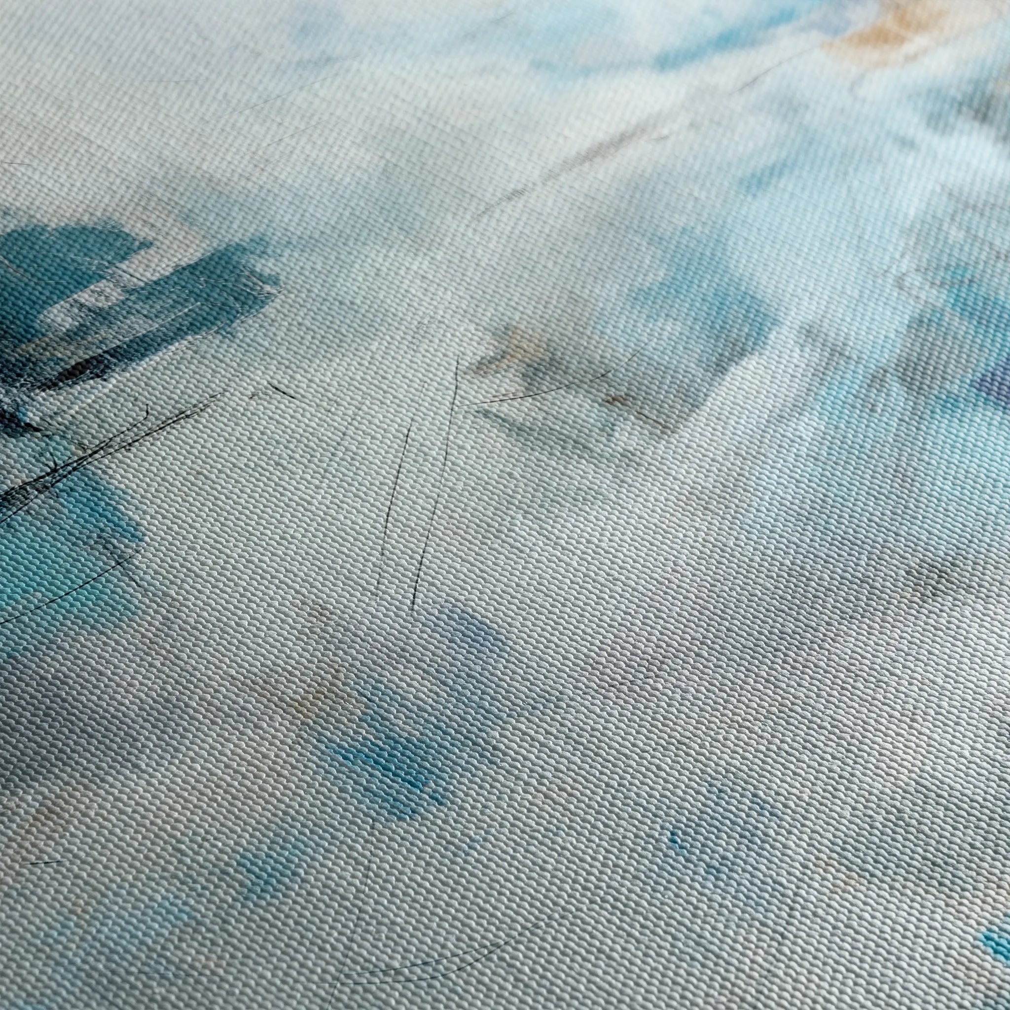 Abstract 1884 Canvas Art 18" x 24" / 45 x 60 cm / Black