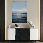 Abstract 1886 Canvas Art 18" x 24" / 45 x 60 cm / Black