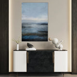 Abstract 1886 Canvas Art 18" x 24" / 45 x 60 cm / Black