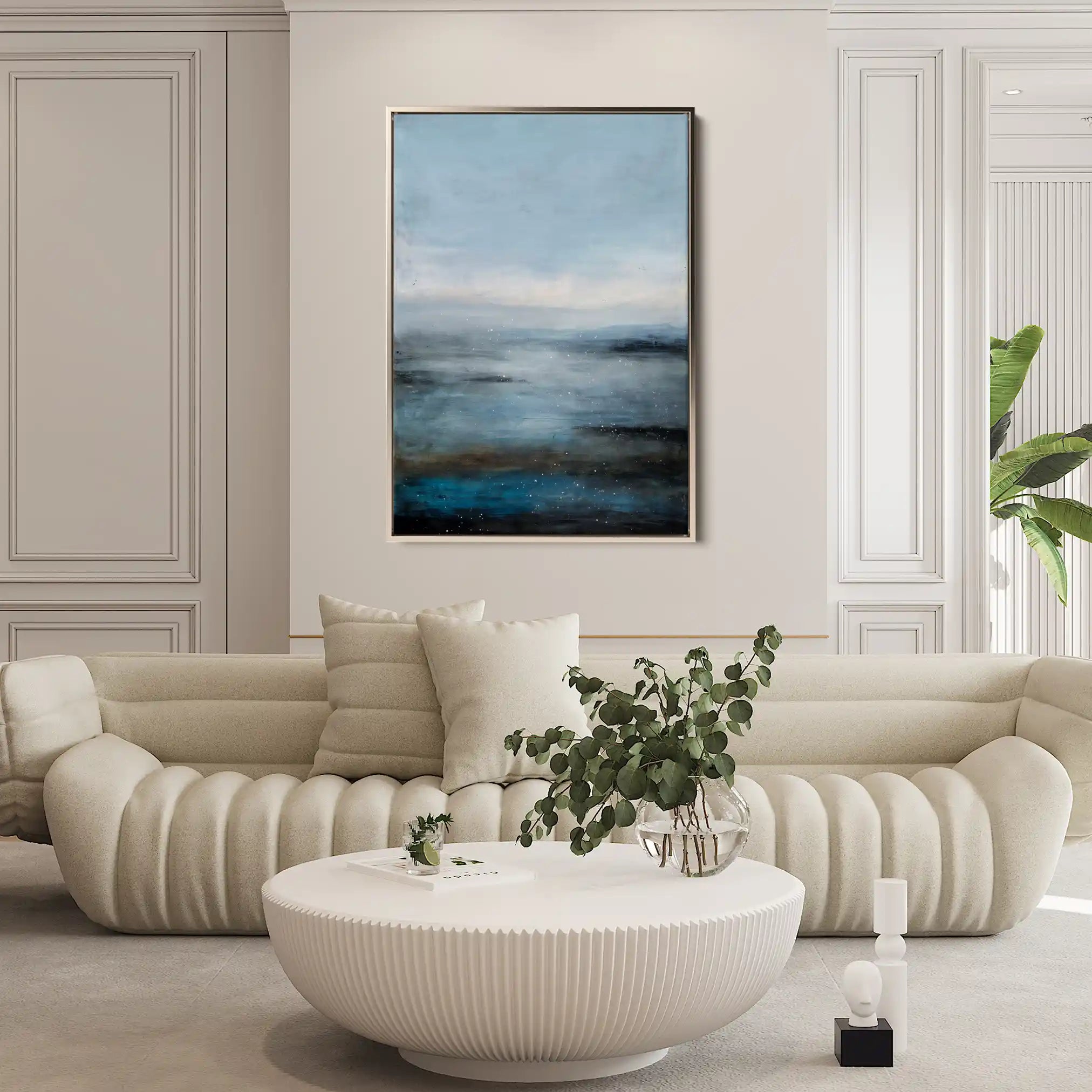 Abstract 1886 Canvas Art 60 x 40 cm / Black