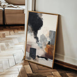 Abstract 1888 Canvas Art 18" x 24" / 45 x 60 cm / Black