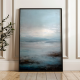 Abstract 1889 Canvas Art 18" x 24" / 45 x 60 cm / Black