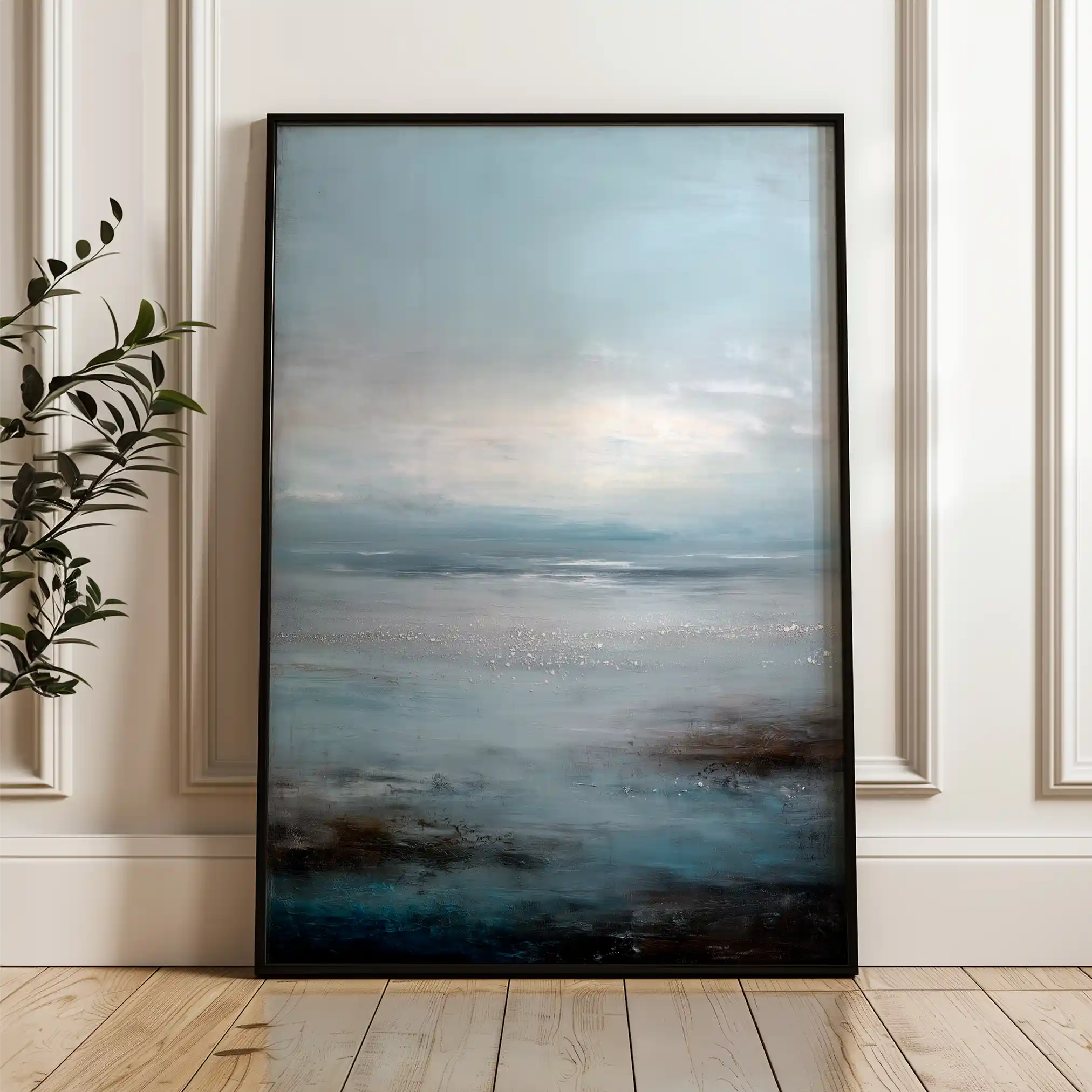 Abstract 1889 Canvas Art 60 x 40 cm / Black