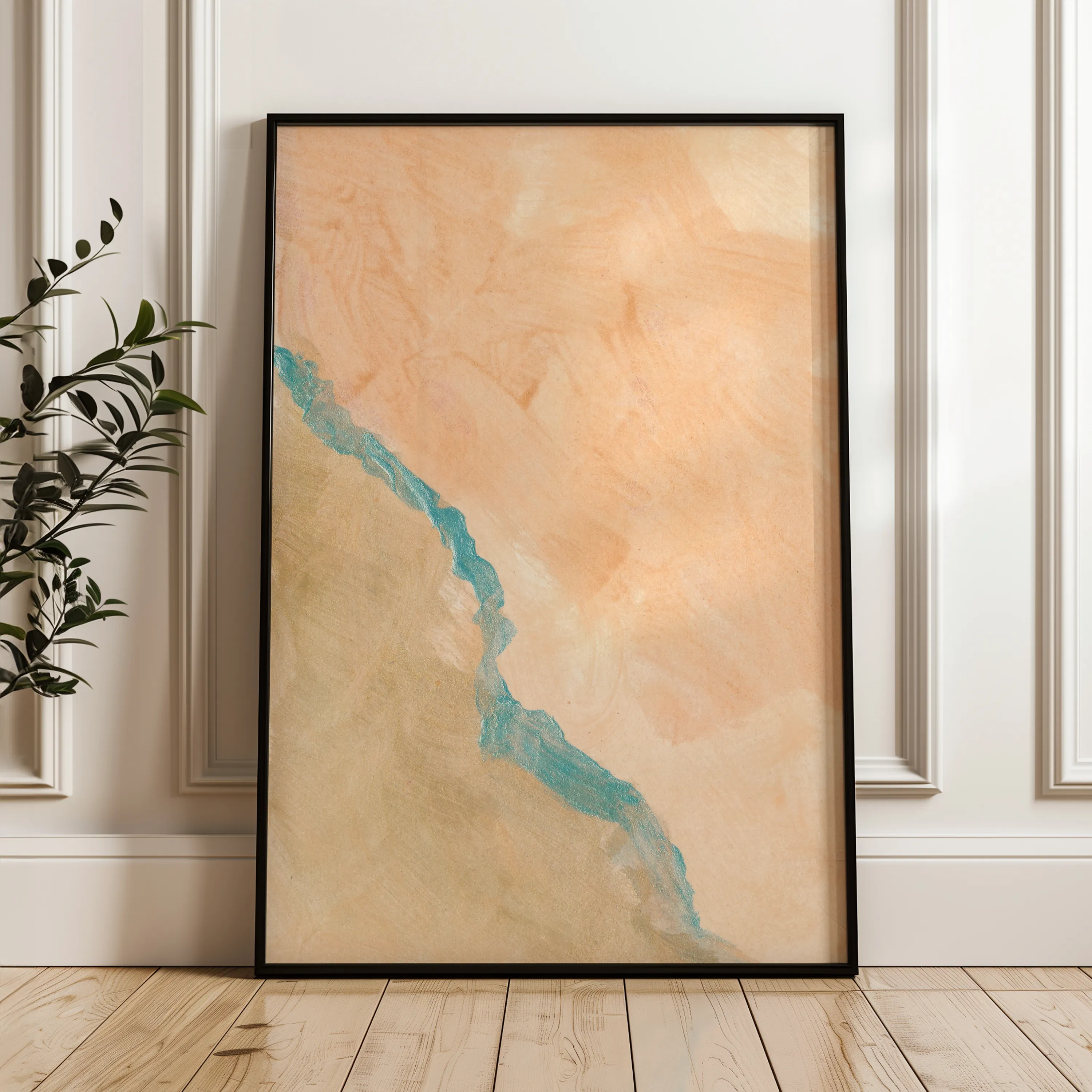 Abstract 189 Canvas Art 18" x 24" / 45 x 60 cm / Black