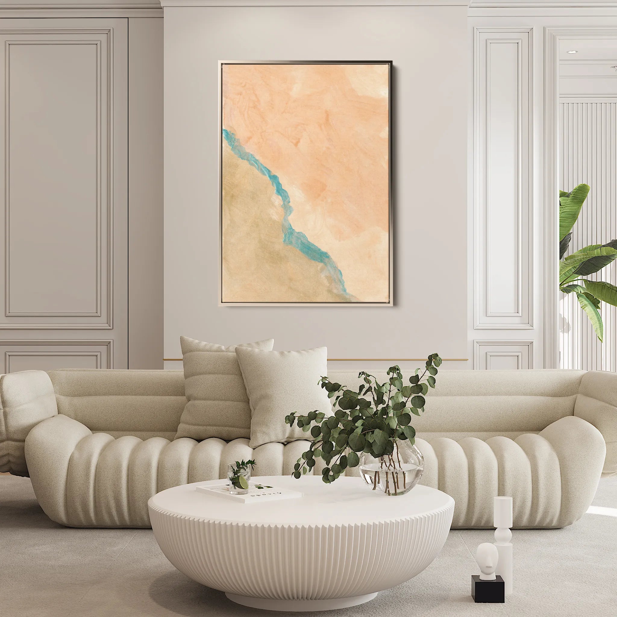 Abstract 189 Canvas Art 18" x 24" / 45 x 60 cm / Black