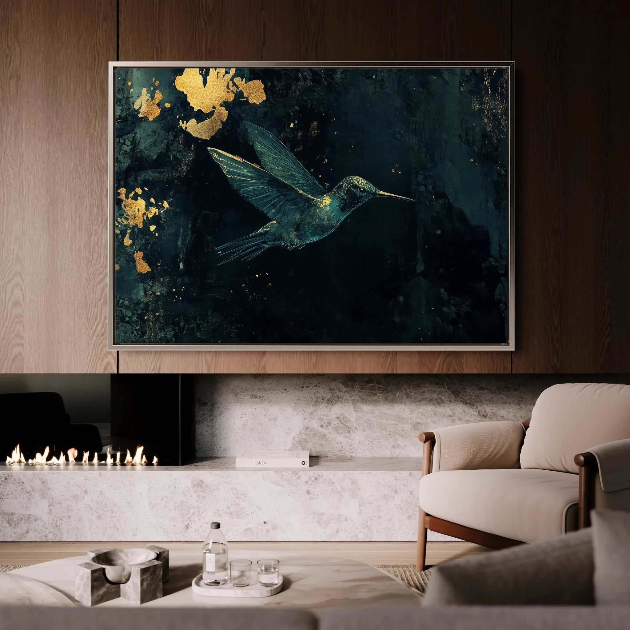 Animals 189 Canvas Art 18" x 24" / 45 x 60 cm / Black