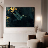 Animals 189 Canvas Art 18" x 24" / 45 x 60 cm / Black