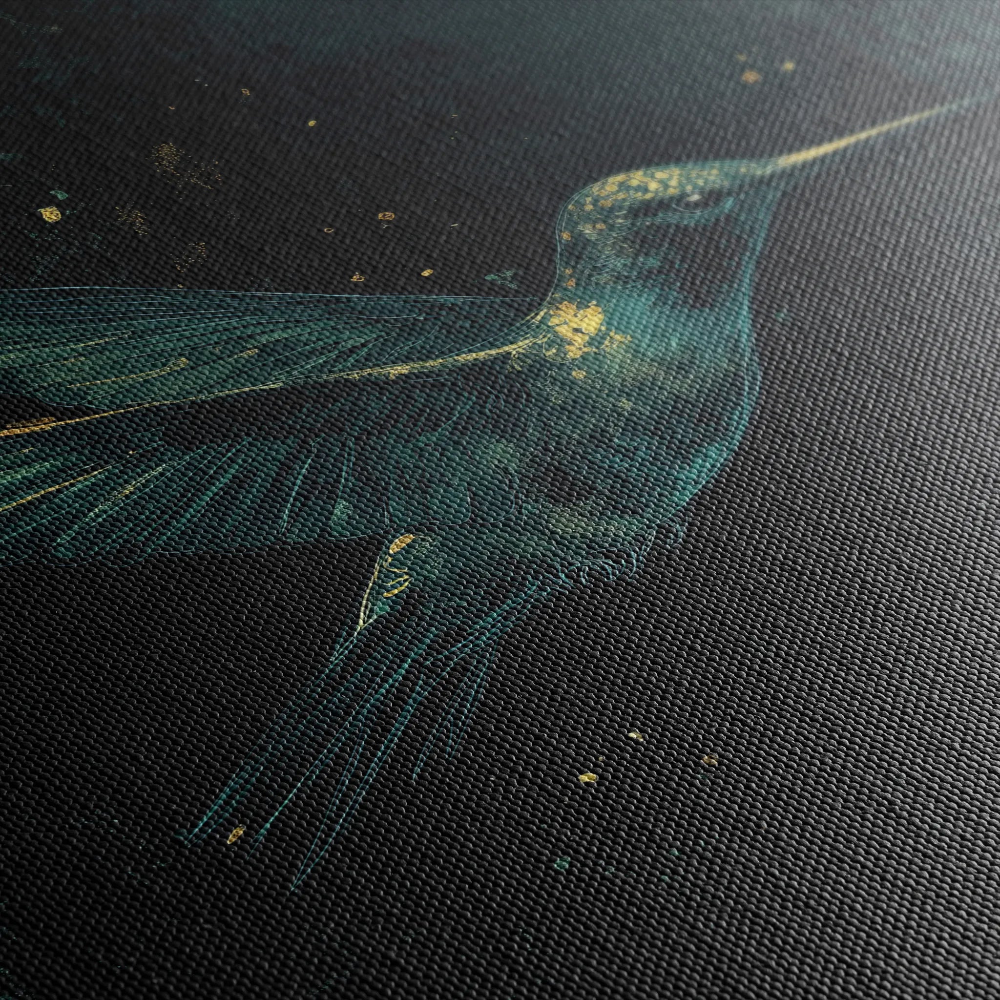 Animals 189 Canvas Art 18" x 24" / 45 x 60 cm / Black