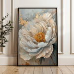 Floral 189 Canvas Art 18" x 24" / 45 x 60 cm / Black