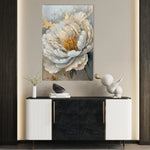 Floral 189 Canvas Art 18" x 24" / 45 x 60 cm / Black