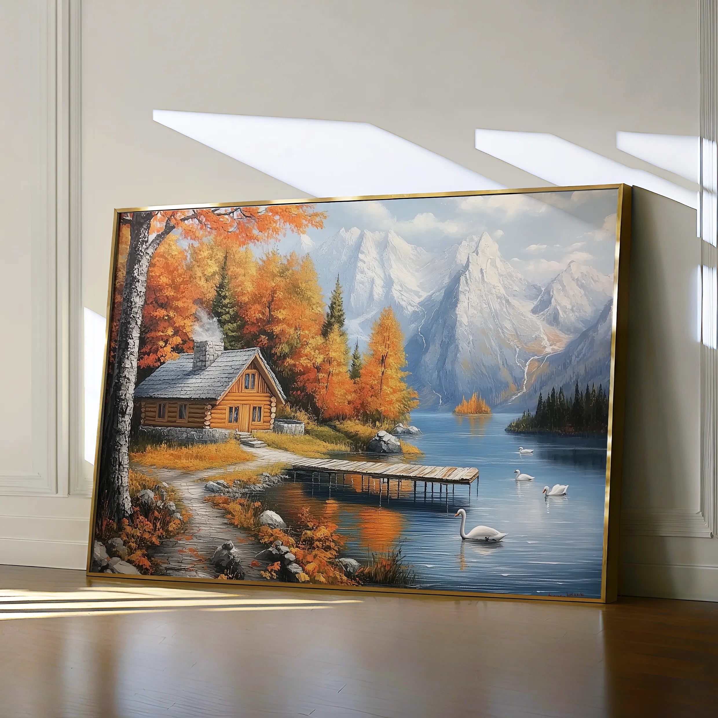 Landscape 189 Canvas Art 18" x 24" / 45 x 60 cm / Black