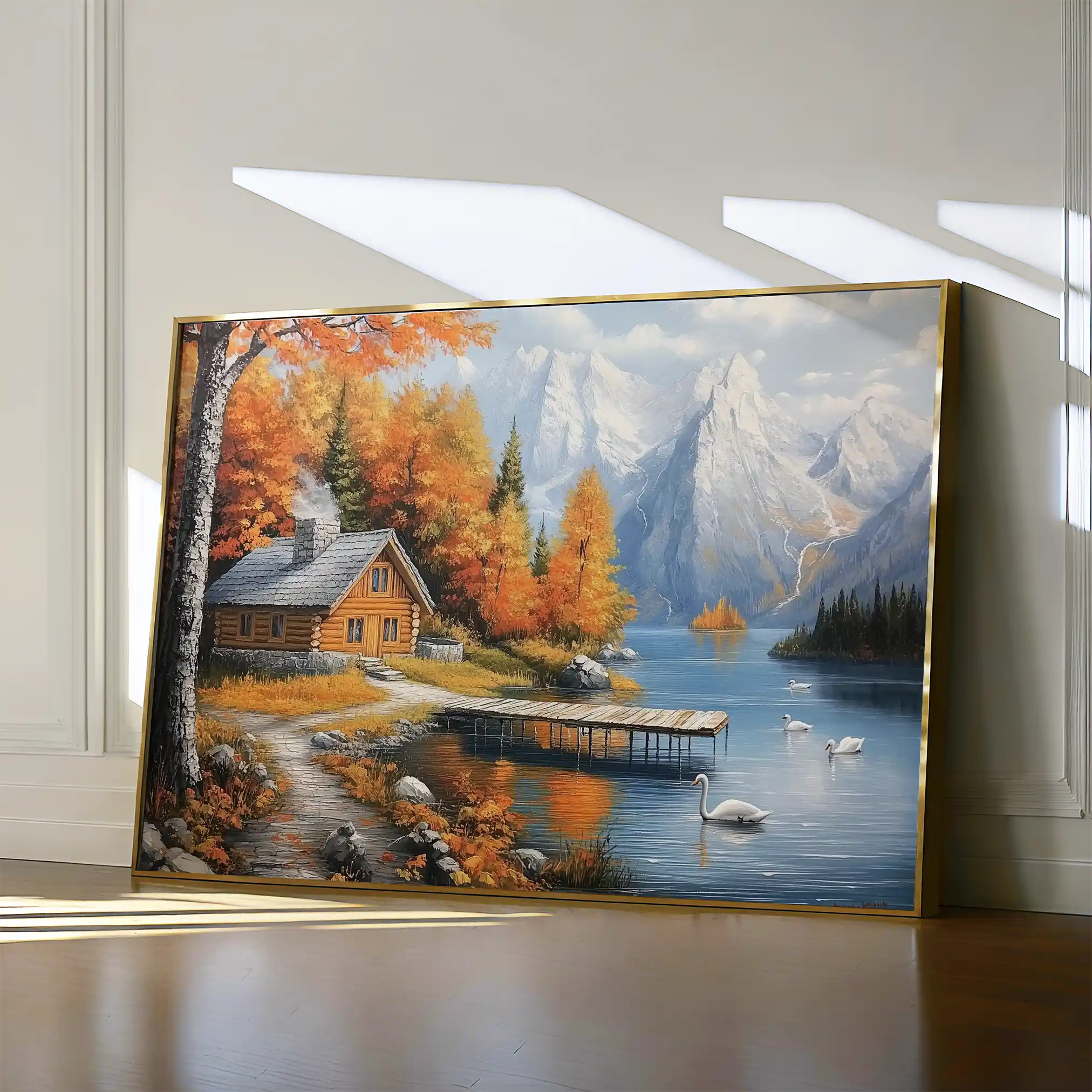 Landscape 189 Canvas Art 60 x 40 cm / Black