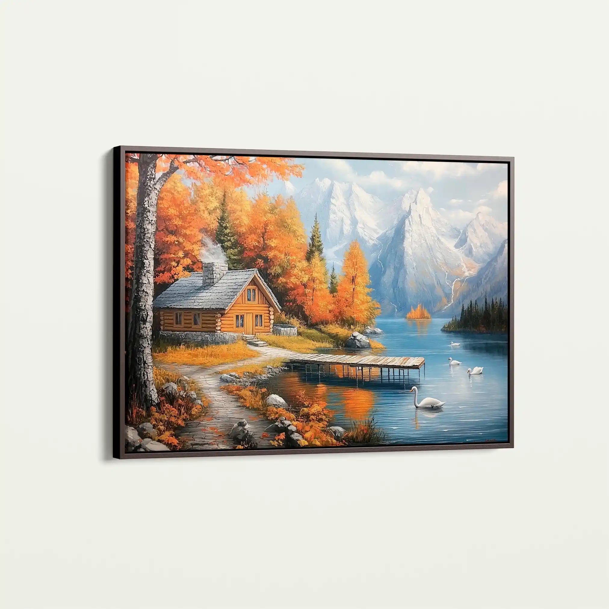 Landscape 189 Canvas Art 60 x 40 cm / Black