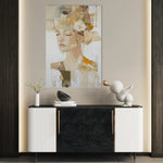 Portrait 189 Canvas Art 18" x 24" / 45 x 60 cm / Black