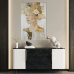 Portrait 189 Canvas Art 60 x 40 cm / Black