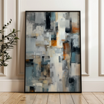 Abstract 1890 Canvas Art 18" x 24" / 45 x 60 cm / Black