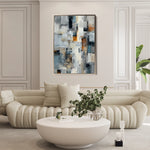 Abstract 1890 Canvas Art 18" x 24" / 45 x 60 cm / Black