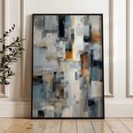 Abstract 1890 Canvas Art 60 x 40 cm / Black