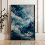 Abstract 1894 Canvas Art 18" x 24" / 45 x 60 cm / Black