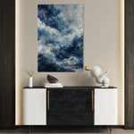 Abstract 1894 Canvas Art 18" x 24" / 45 x 60 cm / Black