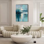 Abstract 1895 Canvas Art 18" x 24" / 45 x 60 cm / Black