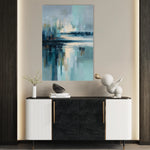Abstract 1895 Canvas Art 18" x 24" / 45 x 60 cm / Black