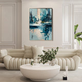 Abstract 1896 Canvas Art 18" x 24" / 45 x 60 cm / Black