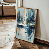 Abstract 1896 Canvas Art 18" x 24" / 45 x 60 cm / Black