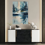 Abstract 1896 Canvas Art 18" x 24" / 45 x 60 cm / Black
