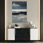 Abstract 1897 Canvas Art 18" x 24" / 45 x 60 cm / Black
