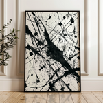 Abstract 1899 Canvas Art 18" x 24" / 45 x 60 cm / Black