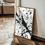 Abstract 1899 Canvas Art 18" x 24" / 45 x 60 cm / Black