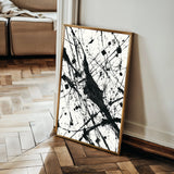 Abstract 1899 Canvas Art 18" x 24" / 45 x 60 cm / Black
