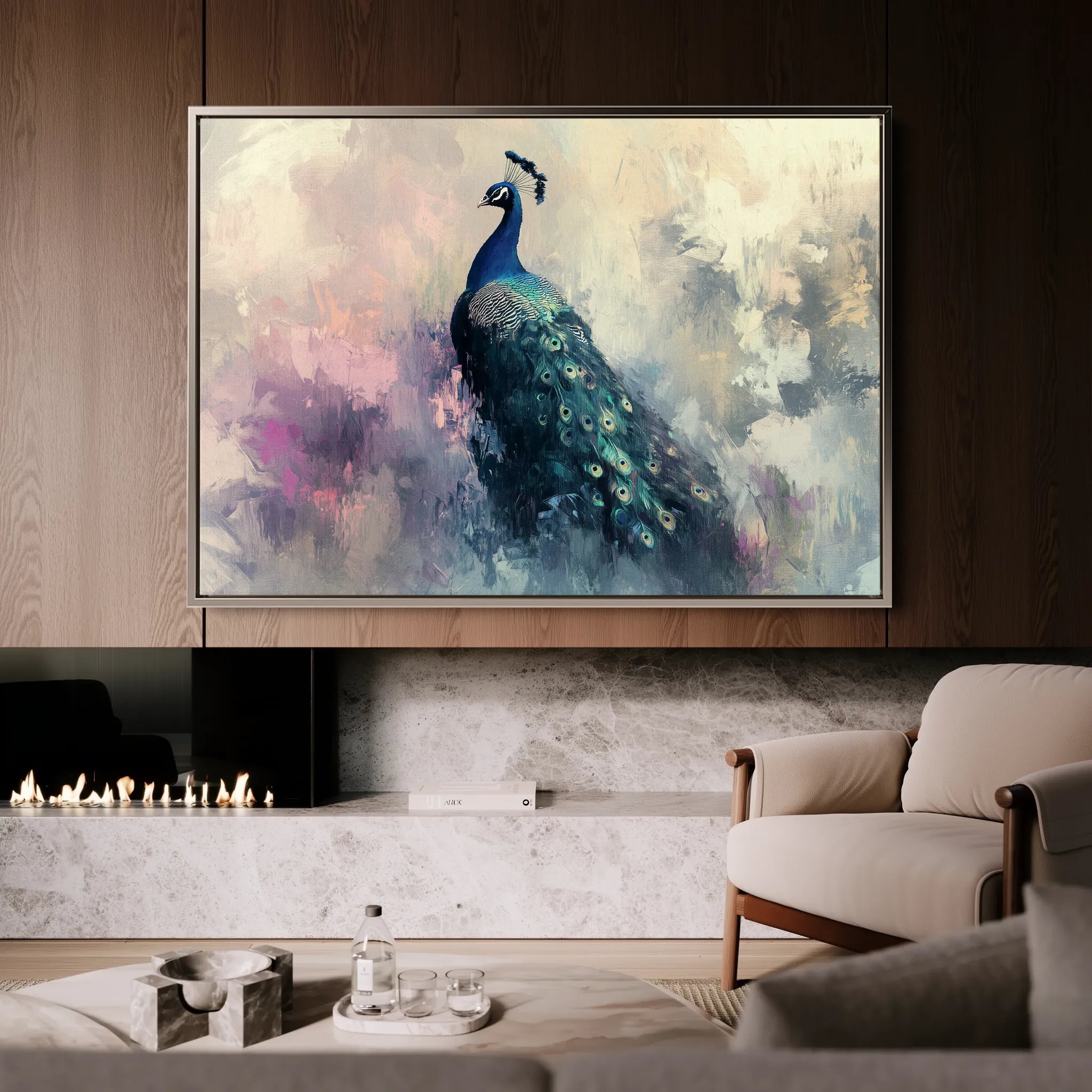 Animals 190 Canvas Art 18" x 24" / 45 x 60 cm / Black