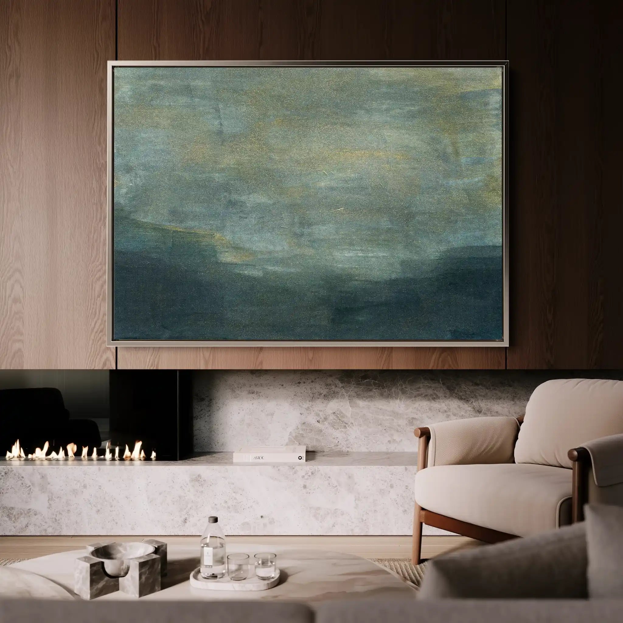 Abstract 190 Canvas Art 60 x 40 cm / Black