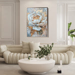 Floral 190 Canvas Art 18" x 24" / 45 x 60 cm / Black