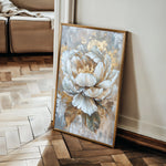 Floral 190 Canvas Art 18" x 24" / 45 x 60 cm / Black