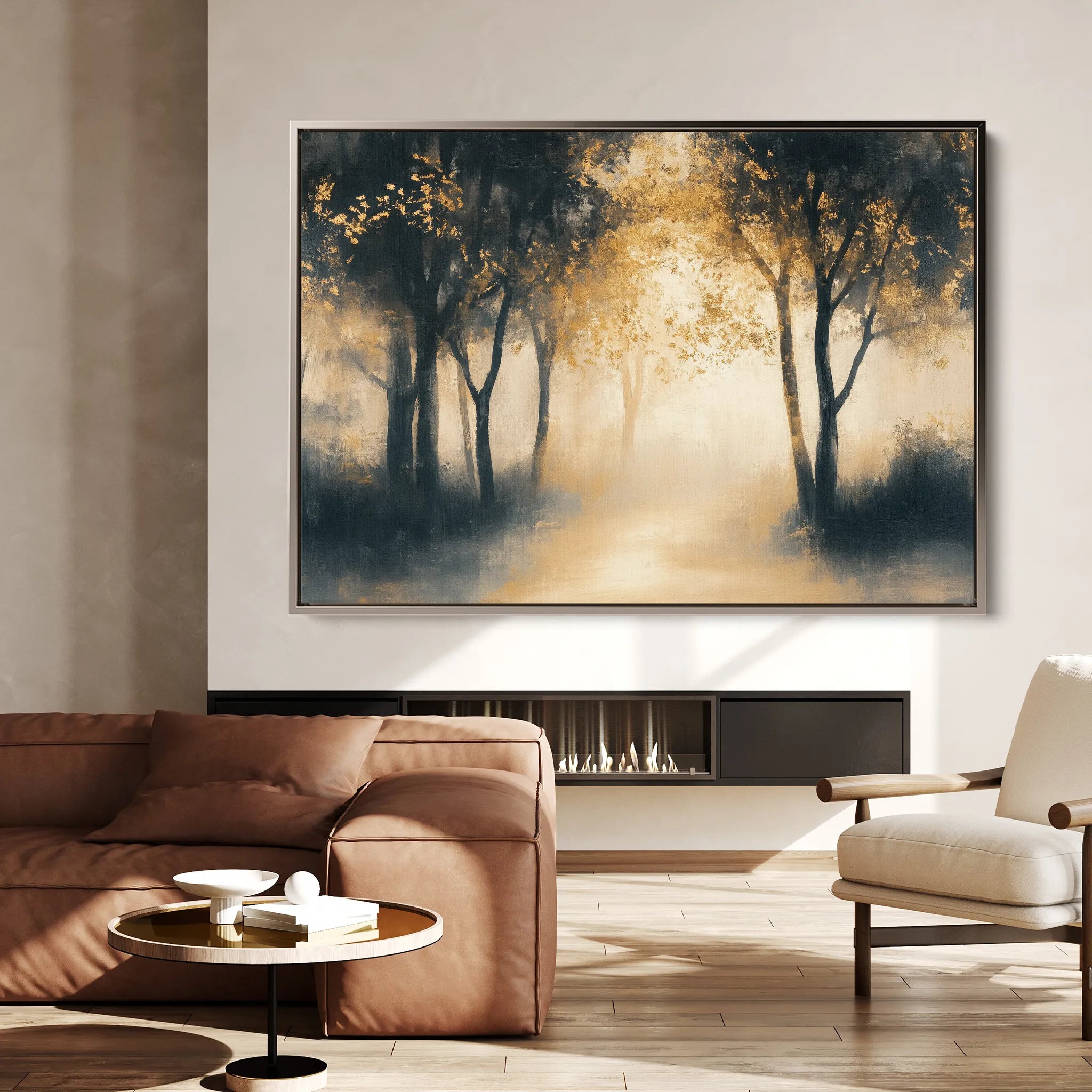 Landscape 190 Canvas Art 18" x 24" / 45 x 60 cm / Black