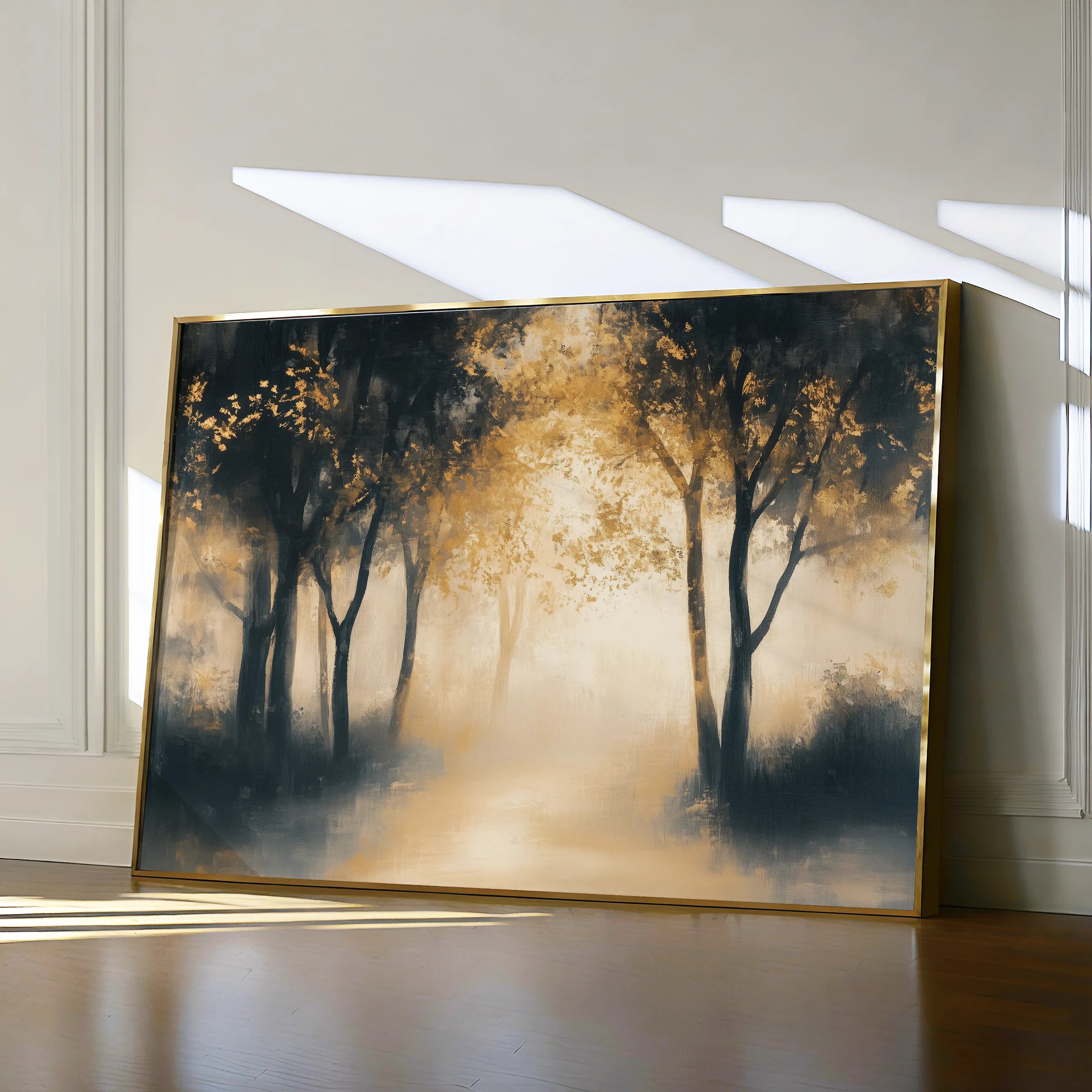 Landscape 190 Canvas Art 18" x 24" / 45 x 60 cm / Black