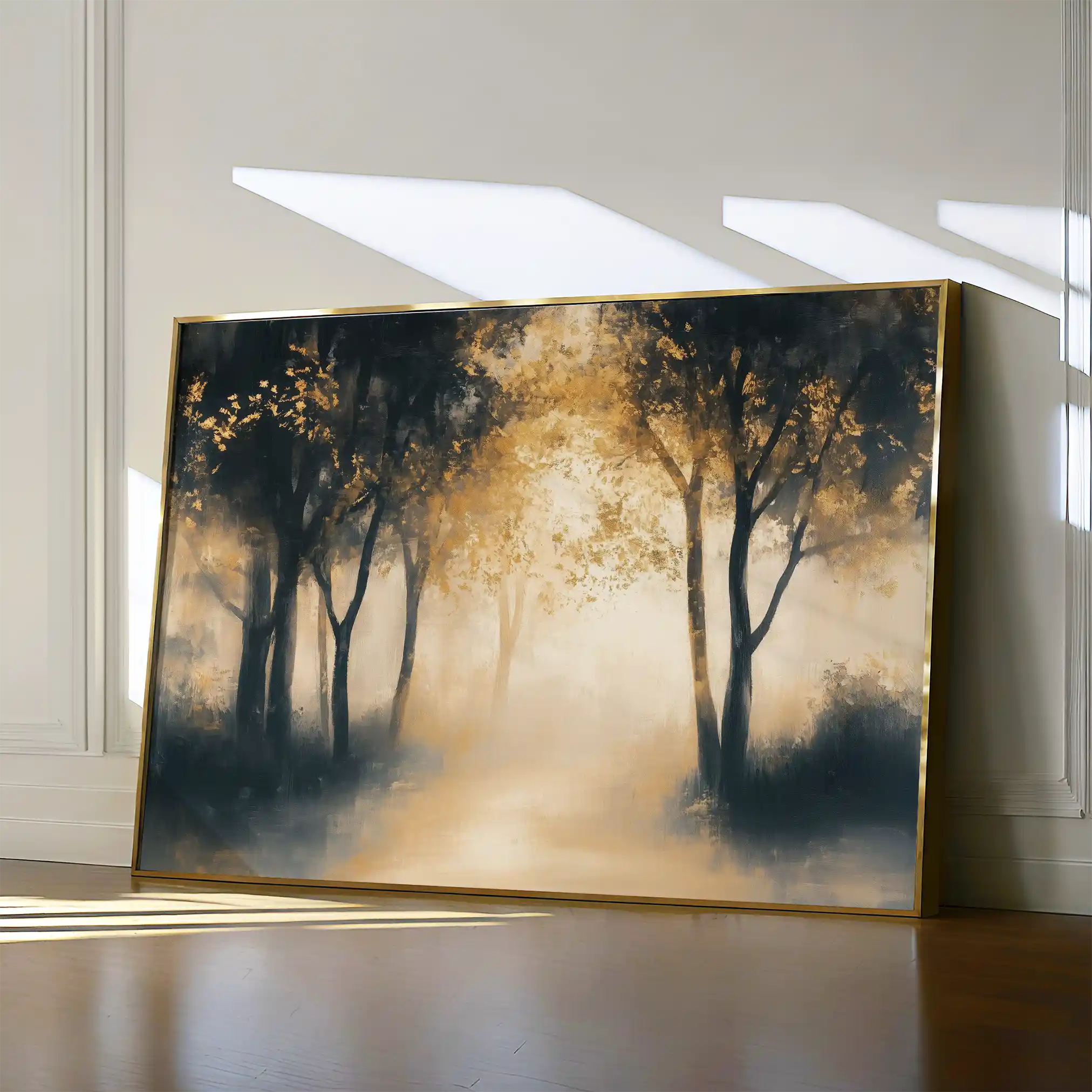 Landscape 190 Canvas Art 60 x 40 cm / Black